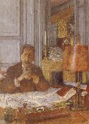 Edouard Vuillard Opal harp in his office oil